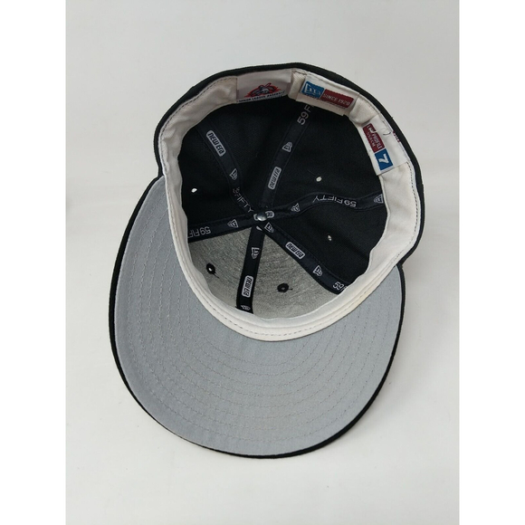 New Era Capital City Bombers Fitted Hap Cap Size 7 Small/Medium 90s USA Made VTG - Picture 6 of 8